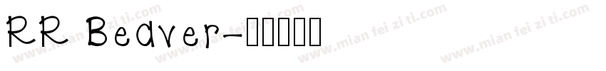 RR Beaver字体转换